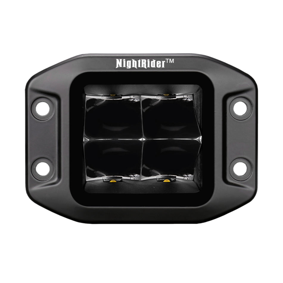 3" Jet Black Series High Power Flood Beam (Flush Mount) - NJ1240IF