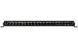 20" Jet Black Series Single Row ECE/EMARK LED Light Bar with Amber Warning Light- NJS20EMAW