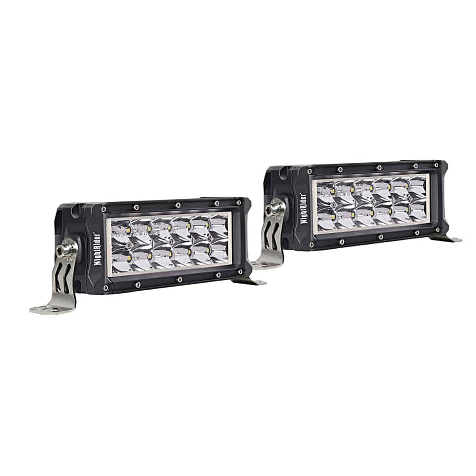 6" Heated NightDriver Series Double Row ECE LED Light Bar (Pair) - N236EM-HL-2