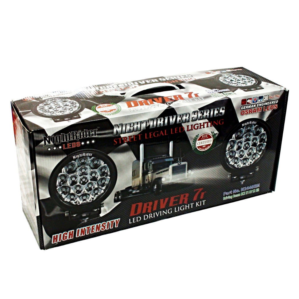 7" Round ECE OSRAM LED Driving Light (Pair) N2448EM Northern Light Bars