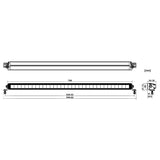 32" Jet Black Series Single Row ECE/EMARK LED Light Bar - NJS32EM