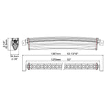50” Extreme Series Single Row Curved CREE LED Light Bar - NLPCR500