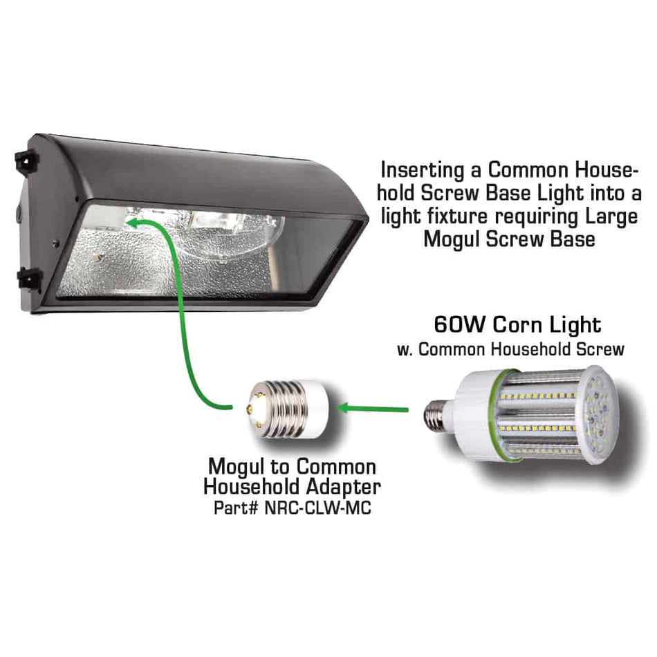 Mogul to Common Household Socket Adapter