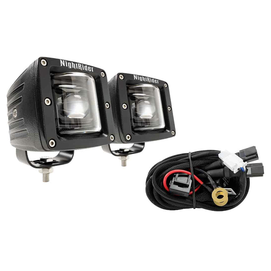 3" Cube SAE/DOT LED Fog Light Kit - NSF01