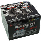 3" Cube SAE/DOT LED Fog Light Kit - NSF01